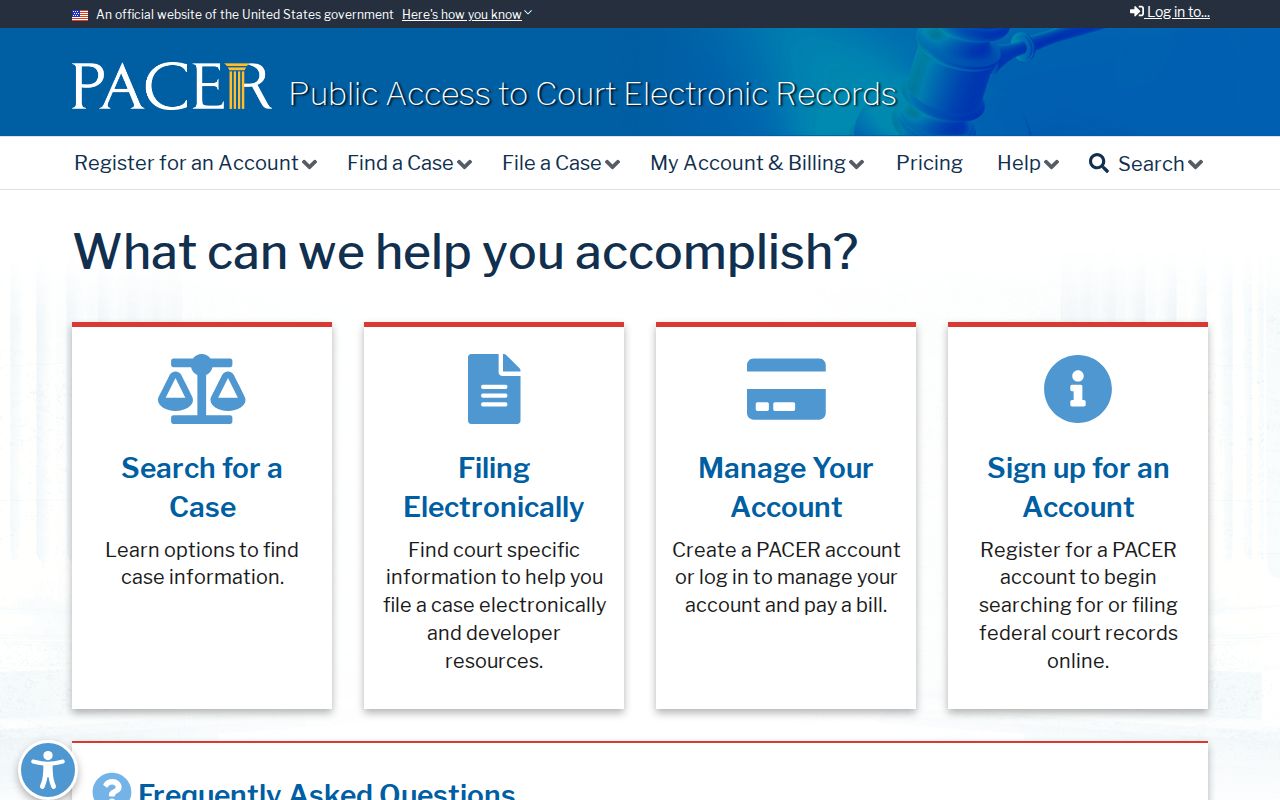 Coosa County court records PACER federal case access